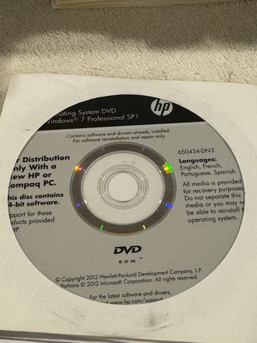 Driver recovery windows 7 - hp,
